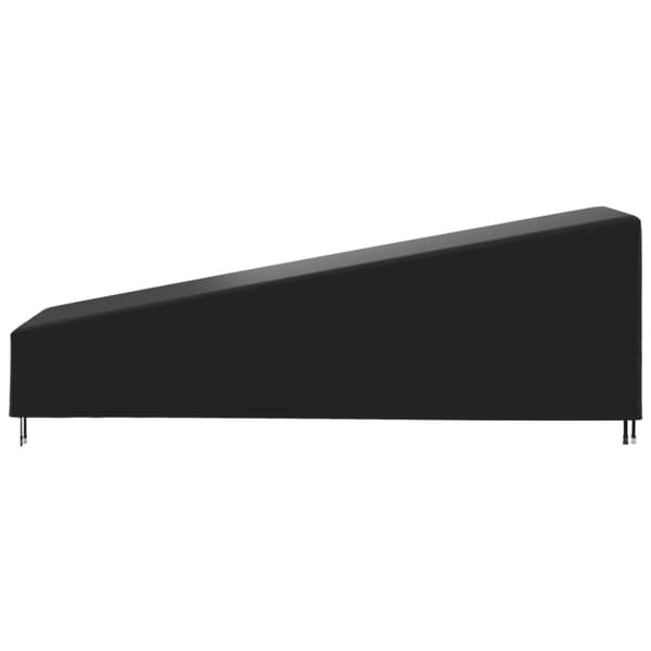 vidaXL Aurinkotuolin suoja musta 203x81x25/63 cm 420D Oxford