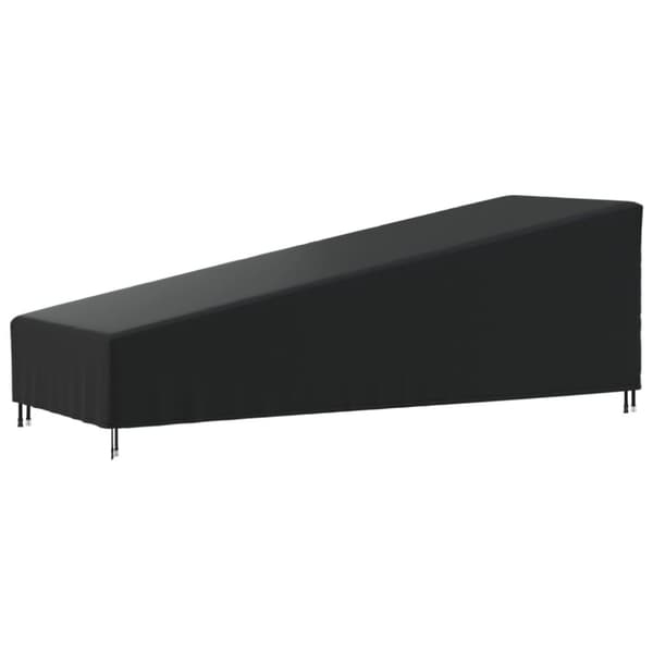 vidaXL Aurinkotuolin suoja musta 203x81x25/63 cm 420D Oxford
