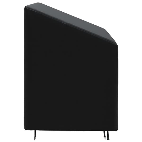 vidaXL 3-istuttava Penkinsuoja musta 165x70x65/94 cm 420D Oxford