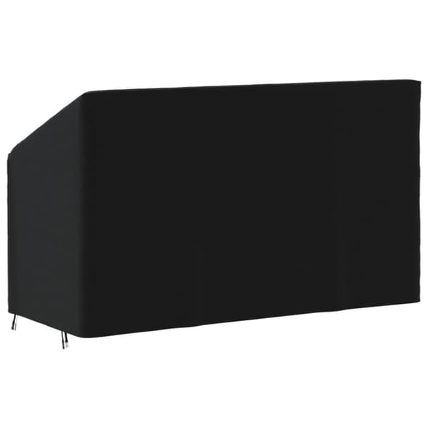 vidaXL 3-istuttava Penkinsuoja musta 165x70x65/94 cm 420D Oxford