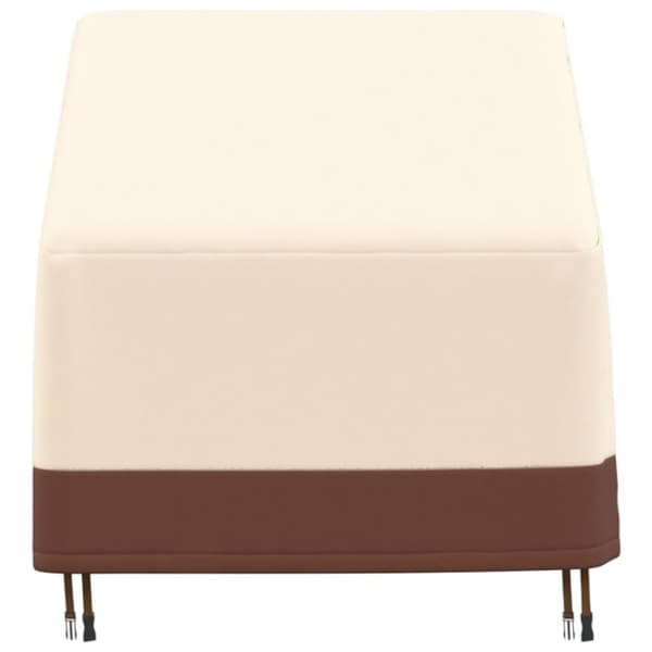 vidaXL Puutarhalepotuolin suoja beige 79x97x48/74 cm 600D Oxford