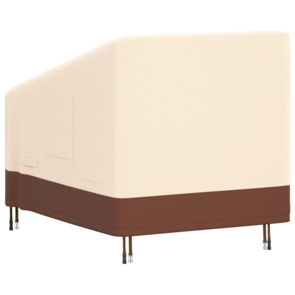 vidaXL Puutarhalepotuolin suoja beige 79x97x48/74 cm 600D Oxford