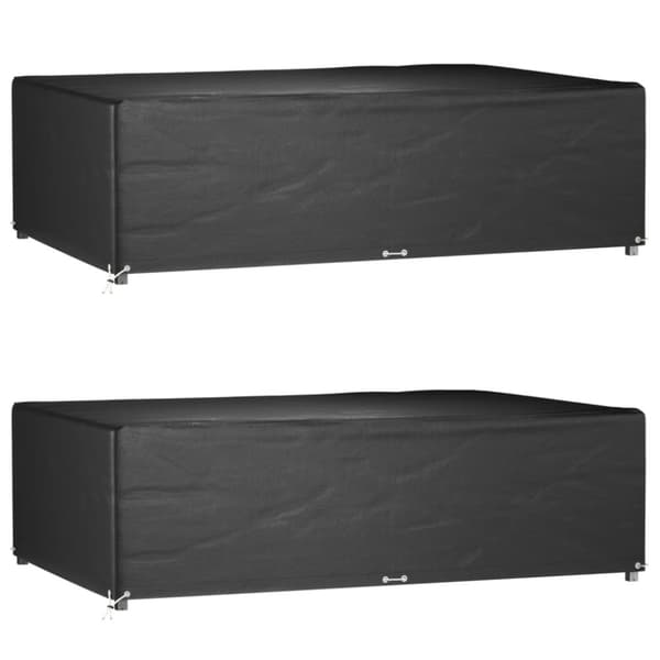 Överdrag för utemöbler 2 st 12 ölj. 227x152x65 cm rektangulärt