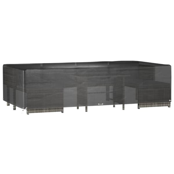 Överdrag för utemöbler 2 st 12 ölj. 315x160x75 cm rektangulärt