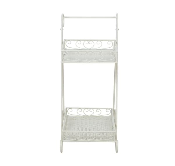 Flower stand SANDY 35x43xH75cm, antique white