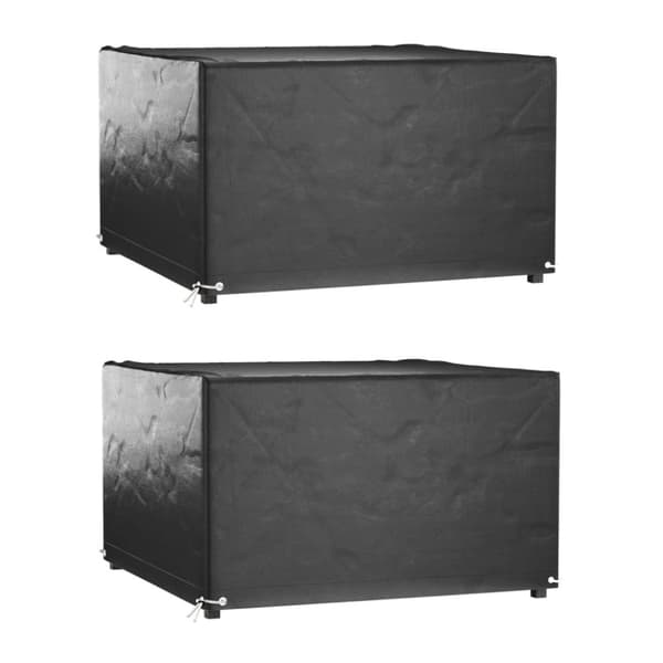 vidaXL havemøbelovertræk 2 stk. 125x125x75 cm 8 øjer firkantet -  Overtræk til havemøbler