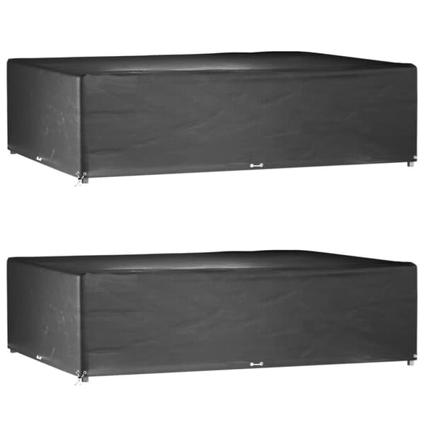 vidaXL Överdrag för utemöbler 2 st 16 ölj. 300x200x75cm rektangulärt -  Överdrag till Utemöbler