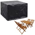 Pikkukuva 3 / 9: vidaXL Puutarhakalusteiden suojat 2 kpl 8 purjerengasta 122x112x98 cm -  Ulkokalusteiden suojapeitteet