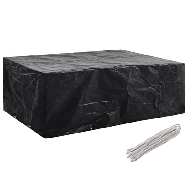 vidaXL Överdrag för trädgårdsmöbler 8 öljetter 242x162x100 cm -  Överdrag till Utemöbler