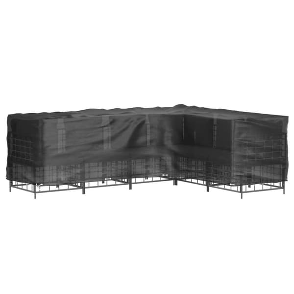 vidaXL Puutarhakalustesuoja L-muoto 16 purjerengasta 210x260x80 cm -  Ulkokalusteiden suojapeitteet