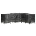 Pikkukuva 8 / 11: vidaXL Ulkokalustesuojat 2 kpl L-muoto 16 purjerengasta 260x210x80 cm -  Ulkokalusteiden suojapeitteet