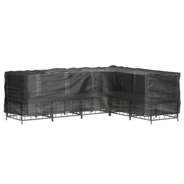 vidaXL Ulkokalustesuojat 2 kpl L-muoto 16 purjerengasta 260x210x80 cm -  Ulkokalusteiden suojapeitteet