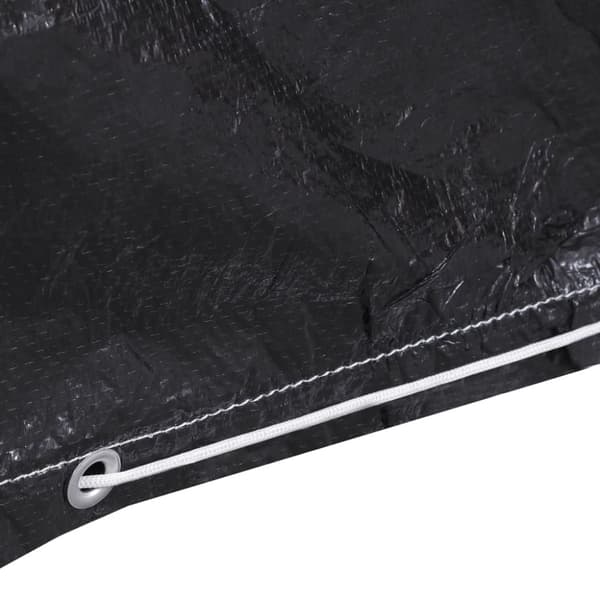 vidaXL Hammockskydd 2 delar 10 öljetter 2 dragkedjor 255x145x170 cm -  Överdrag till Utemöbler