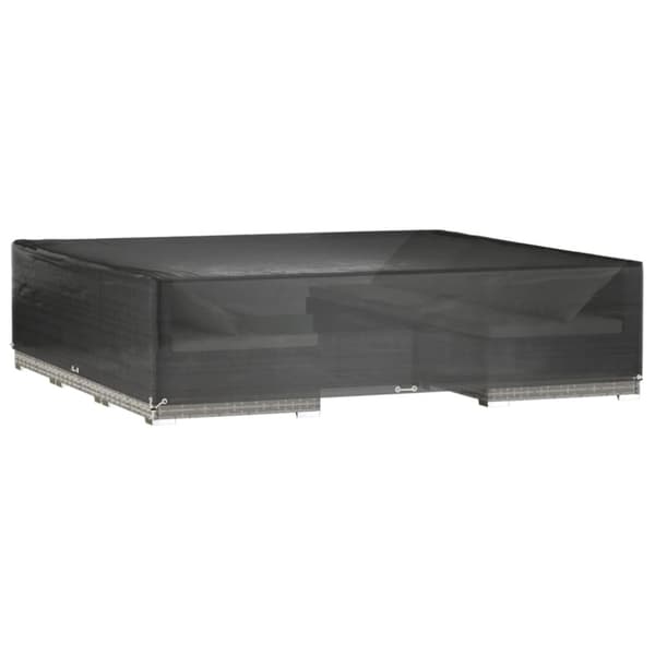vidaXL havemøbelovertræk 2 stk. 240x240x55 cm 16 øjer firkantet -  Overtræk til havemøbler