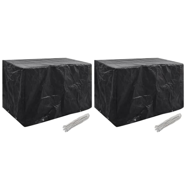 vidaXL Puutarhakalusteiden suojat 2 kpl 8 purjerengasta 140x70x90 cm -  Ulkokalusteiden suojapeitteet