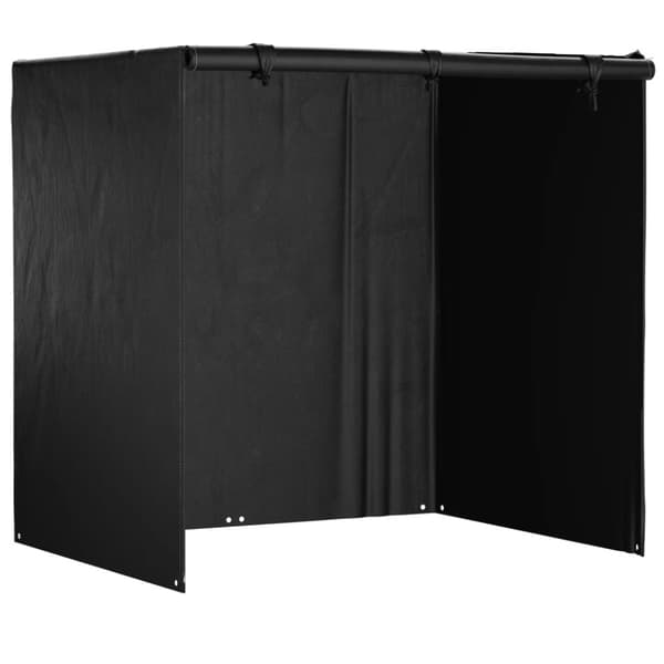 vidaXL Keinun penkinsuojat 2 kpl 12 rengasta 220x177x220 cm polyeteeni - Ulkokalusteiden suojapeitteet