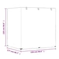 Pikkukuva 11 / 11: vidaXL Keinun penkinsuoja 12 purjerengasta 220x177x220 cm polyeteeni -  Ulkokalusteiden suojapeitteet