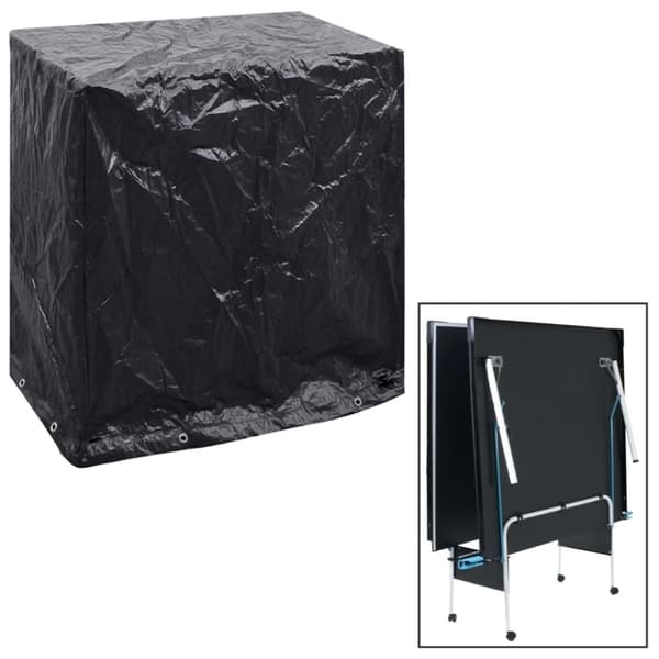vidaXL Överdrag för pingisbord 8 öljetter 160x55x182 cm -  Överdrag till Utemöbler
