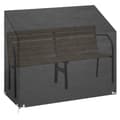 Pikkukuva 3 / 10: vidaXL Puutarhapenkkisuoja 8 purjerengasta 160x70x70/88 cm polyeteeni -  Ulkokalusteiden suojapeitteet