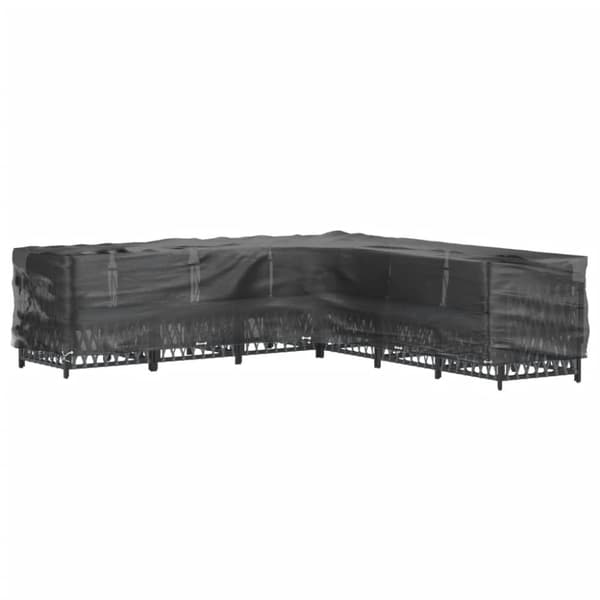 vidaXL L-formet havemøbelovertræk 300x300x90 cm 20 øjer -  Overtræk til havemøbler