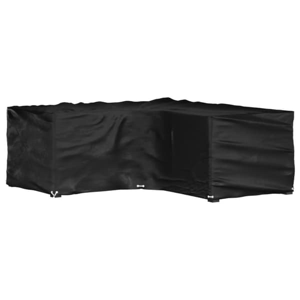 vidaXL L-formet havemøbelovertræk 215x215x70 cm 16 øjer -  Overtræk til havemøbler