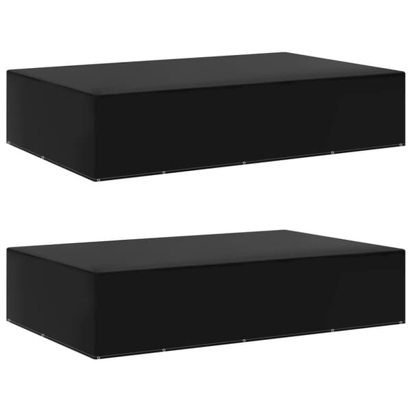 vidaXL Överdrag för trädgårdsmöbler 2 st 12 öljetter 325x205x70 cm -  Överdrag till Utemöbler