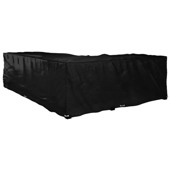 vidaXL L-formet havemøbelovertræk 220x285x80 cm 18 øjer -  Overtræk til havemøbler