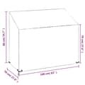 Pikkukuva 10 / 10: vidaXL Puutarhapenkkisuojat 2 kpl 8 purjerengasta 160x70x70/88 cm PE -  Ulkokalusteiden suojapeitteet