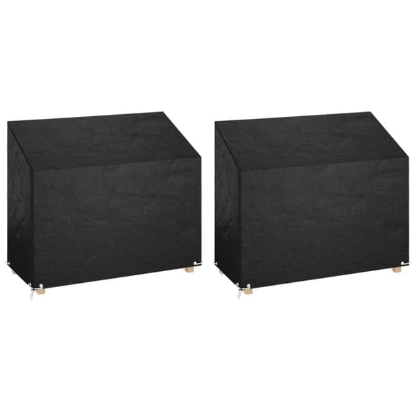 vidaXL Puutarhapenkkisuojat 2 kpl 8 purjerengasta 160x70x70/88 cm PE - Ulkokalusteiden suojapeitteet