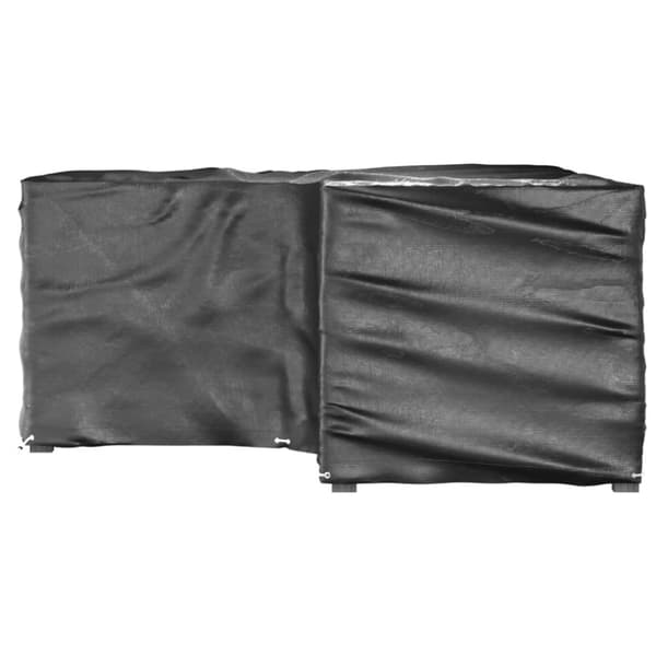 vidaXL L-formede havemøbelovertræk 2 stk. 215x215x90 cm 16 øjer -  Overtræk til havemøbler