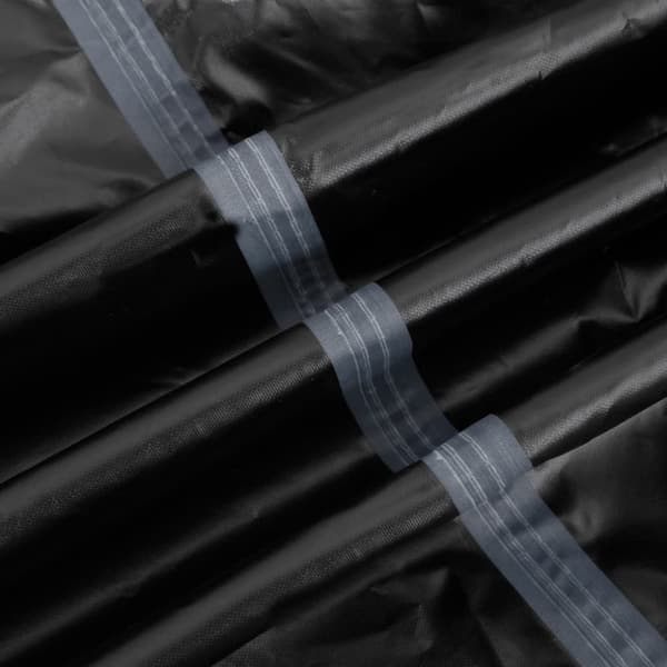 vidaXL L-format sofföverdrag svart 254x254x80 cm 420D oxford -  Överdrag till Utemöbler