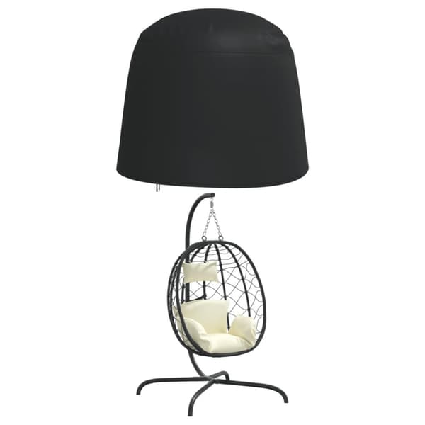 vidaXL Fåtöljskydd svart Ø230x200 cm 420D oxford - Överdrag till Utemöbler