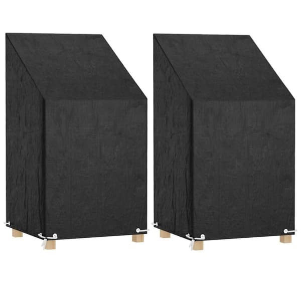 vidaXL Puutarhatuolisuojat 8 purjerengasta 65x65x80/120 cm polyeteeni - Ulkokalusteiden suojapeitteet