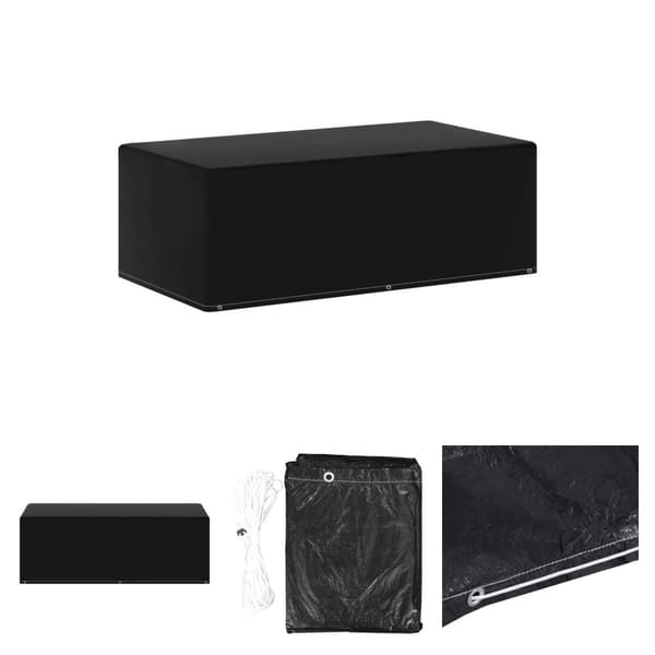The Living Store havemøbelovertræk til gasgrill 6 snørehuller 170x90x60 cm -  Overtræk til havemøbler