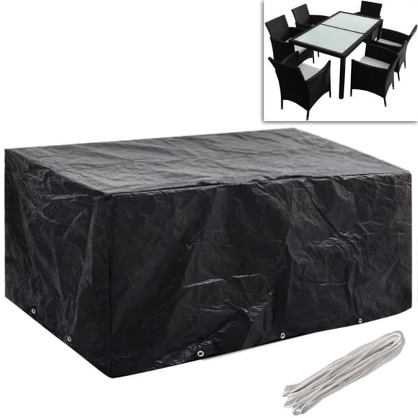 The Living Store Puutarhahuonekalujen suojat 2 kpl 10 purjerengasta 240x140 cm -  Ulkokalusteiden suojapeitteet