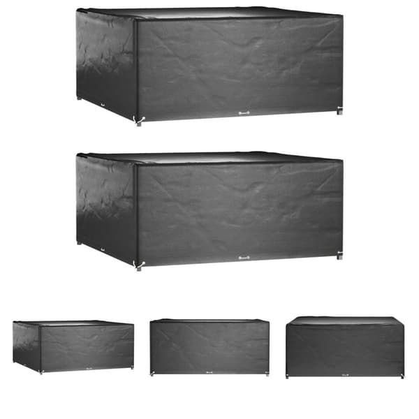 The Living Store havemøbelovertræk 2 stk. 250x250x90 cm 16 øjer firkantet -  Overtræk til havemøbler