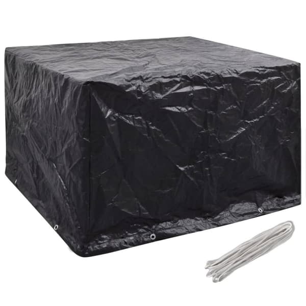 The Living Store havemøbelovertræk 2 stk. 8 snørehuller 135x135x90 cm -  Overtræk til havemøbler