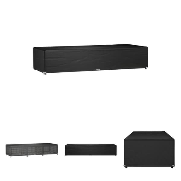 The Living Store Överdrag för solsäng 12 öljetter 205x75x40 cm polyeten - Överdrag till Utemöbler