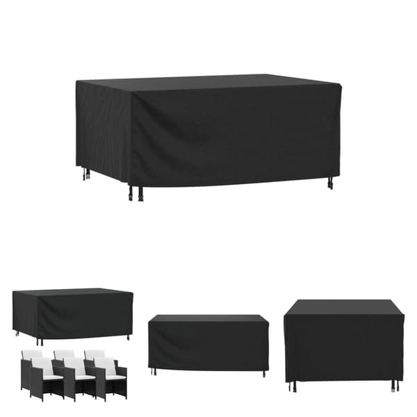 The Living Store Överdrag till trädgårdsmöbler svart 172x113x73cm vattentät 420D -  Överdrag till Utemöbler