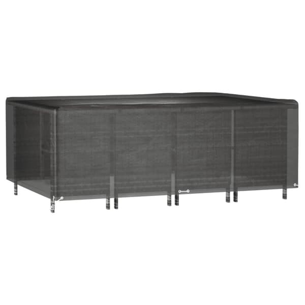 Ulkokalusteiden suojapeitteet - Living Puutarhakalustesuojat 12 purjerengasta 240x180x80 cm suorakaide