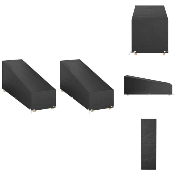 Overtræk til havemøbler - Living overtræk til liggestole 2 stk. 205x75x40/70 cm polyethylen