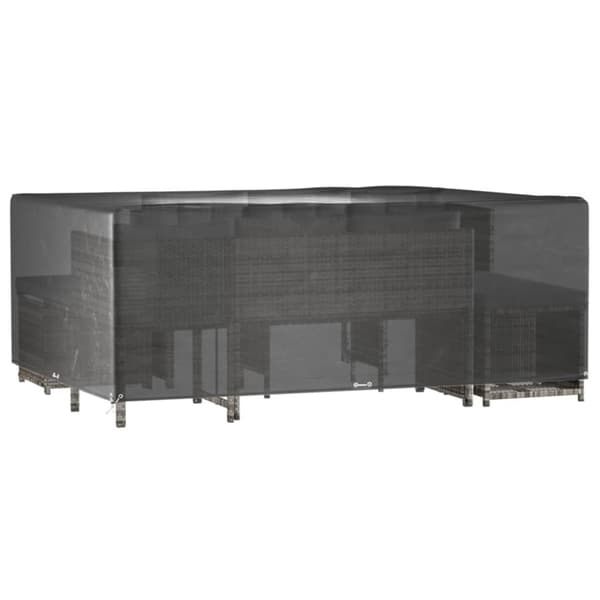 Ulkokalusteiden suojapeitteet - Living Puutarhakalustesuojat 16 purjerengasta 300x250x90 cm suorakaide