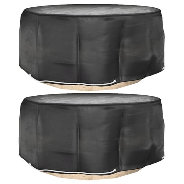 Ulkokalusteiden suojapeitteet - Living Ulkokalustesuojat 2 kpl 10 purjerengasta Ø260x90 cm pyöreä