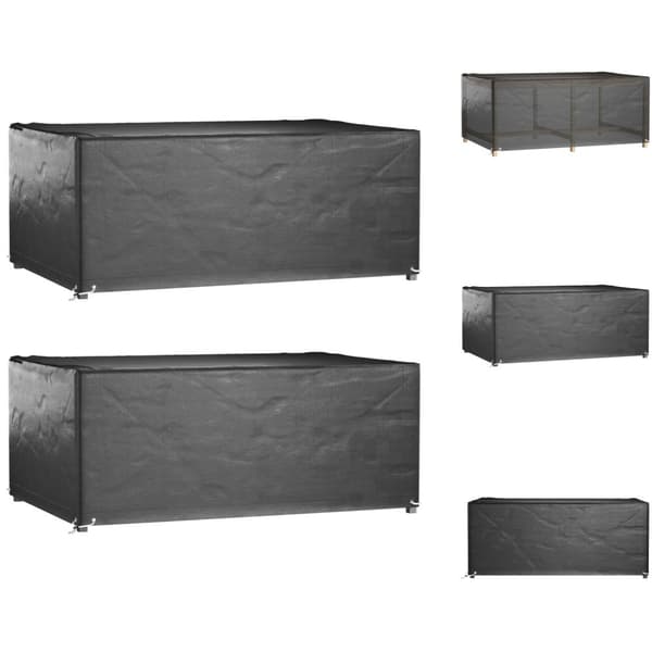 Överdrag till Utemöbler - Living Överdrag för utemöbler 2 st 8 ölj. 180x122x75 cm rektangulärt