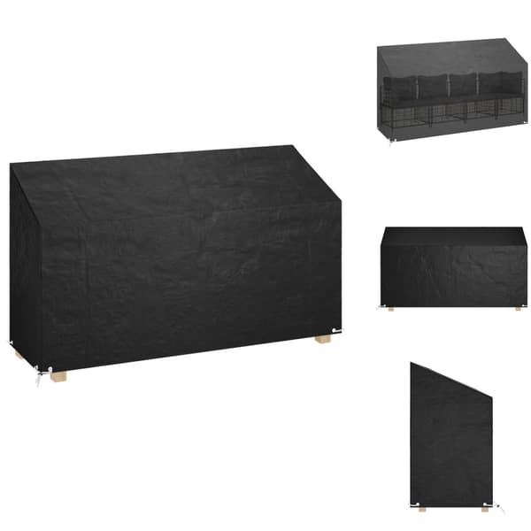 Överdrag till Utemöbler - Living Överdrag för trädgårdsbänk 12 öljetter 210x70x70/88 cm polyeten