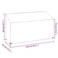 Pikkukuva 10 / 10: Ulkokalusteiden suojapeitteet - Living Puutarhapenkkisuojat 2 kpl 12 purjerengasta 210x70x70/88 cm PE