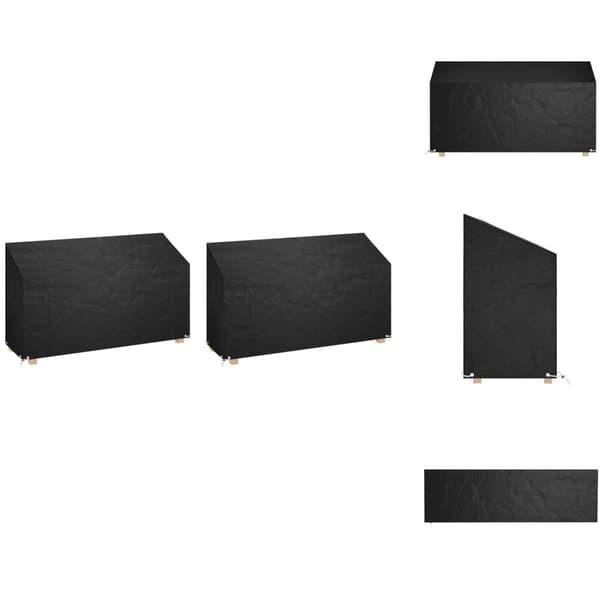 Overtræk til havemøbler - Living overtræk til havebænke 2 stk. 210x70x70/88 cm polyethylen