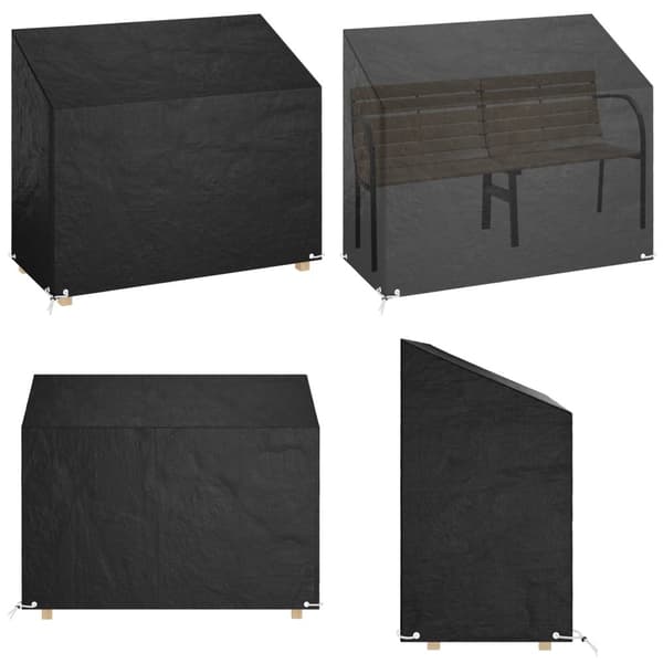 Overtræk til havebænk 160x70x70/88 cm 8 øjer polyethylen - Overtræk Til Havebænk - Overtræk Til Havebænke - Home & Living
