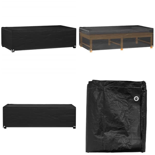 Havemøbelovertræk 125x70x35 cm 8 øjer rektangulært - Havemøbelovertræk - Møbelovertræk - Home & Living