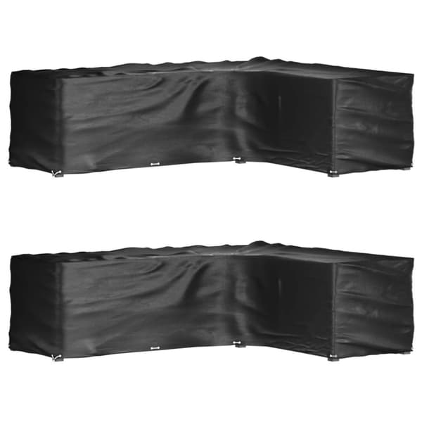 Överdrag för utemöbler 2st 18 ölj. 285x220x80 cm L-format - Överdrag - Överdrag För Trädgårdsmöbler - Home & Living